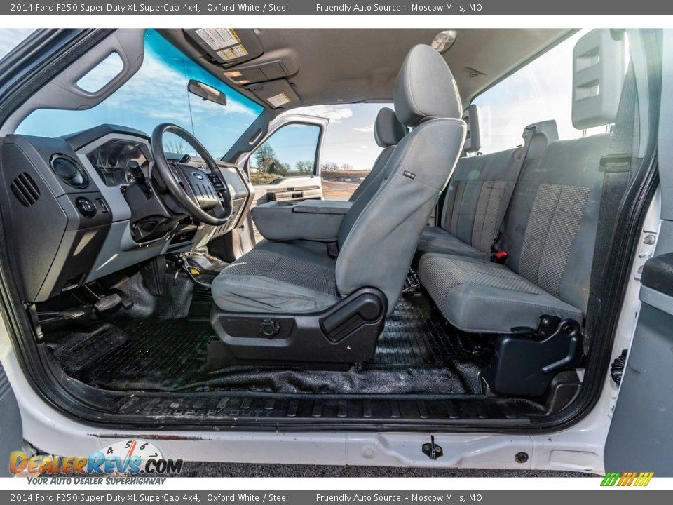2014 Ford F250 Super Duty XL SuperCab 4x4 Oxford White / Steel Photo #21
