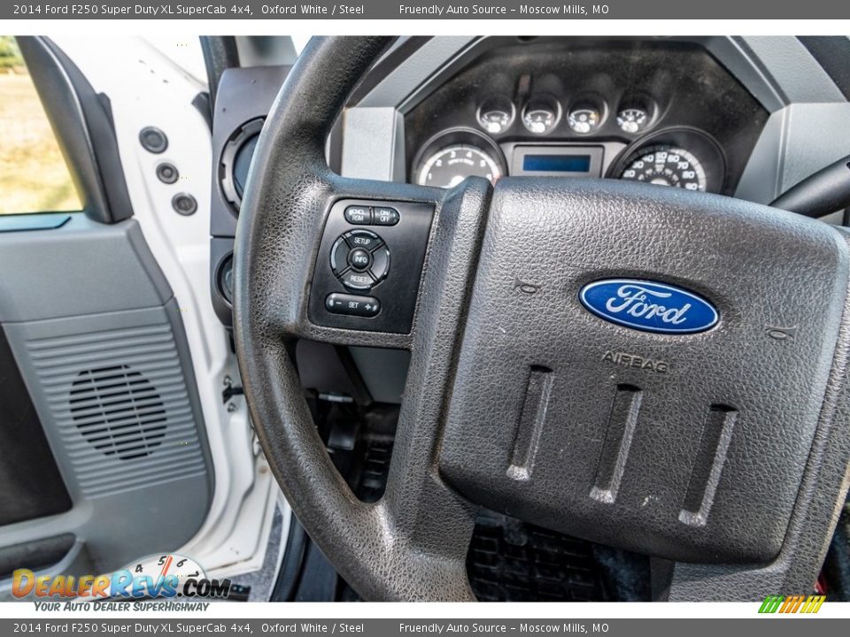 2014 Ford F250 Super Duty XL SuperCab 4x4 Oxford White / Steel Photo #35