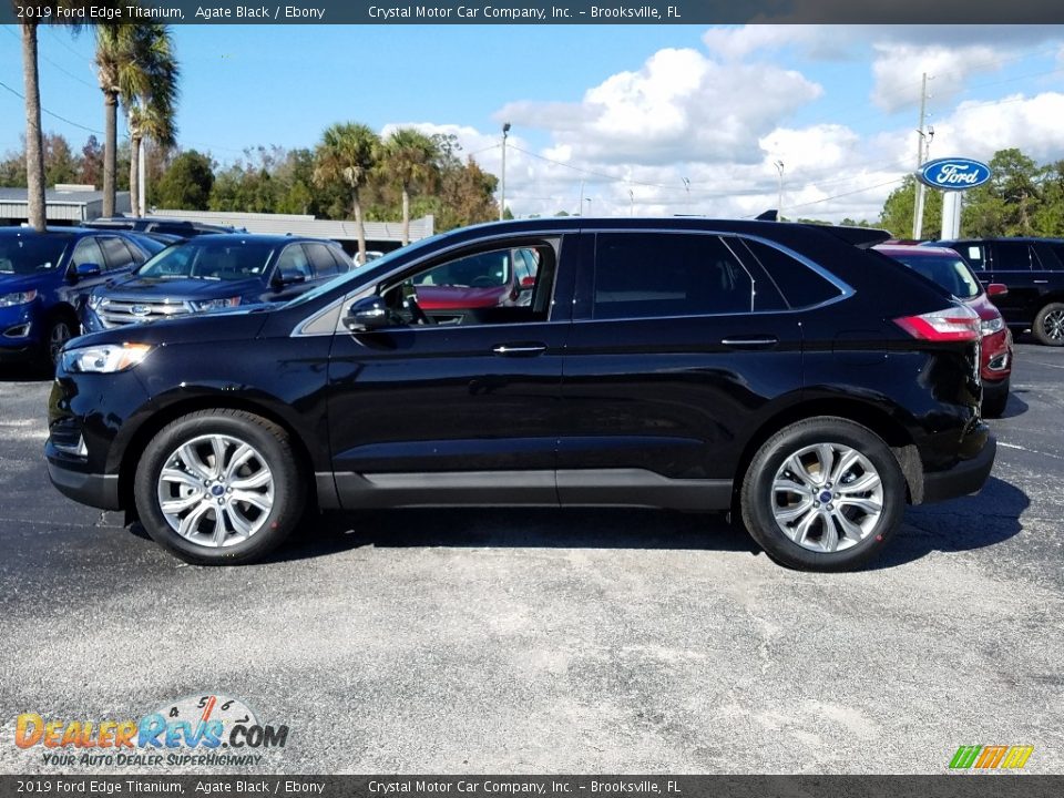 2019 Ford Edge Titanium Agate Black / Ebony Photo #2