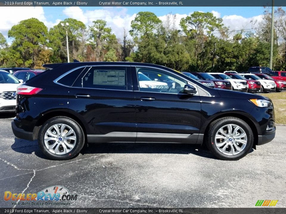 2019 Ford Edge Titanium Agate Black / Ebony Photo #6