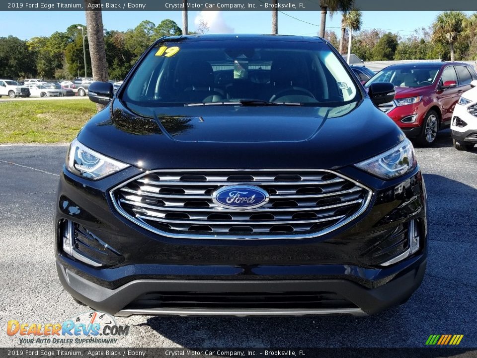 2019 Ford Edge Titanium Agate Black / Ebony Photo #8