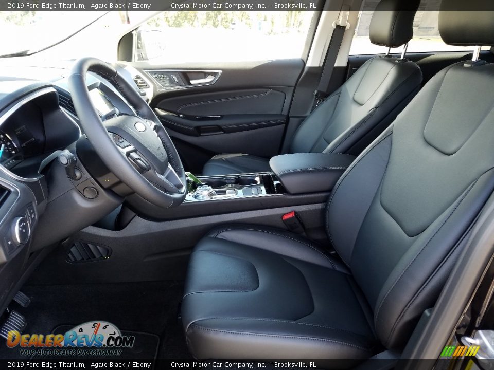 2019 Ford Edge Titanium Agate Black / Ebony Photo #9