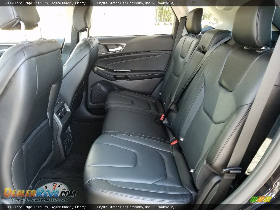 2019 Ford Edge Titanium Agate Black / Ebony Photo #10
