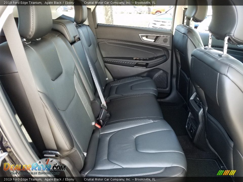 2019 Ford Edge Titanium Agate Black / Ebony Photo #11