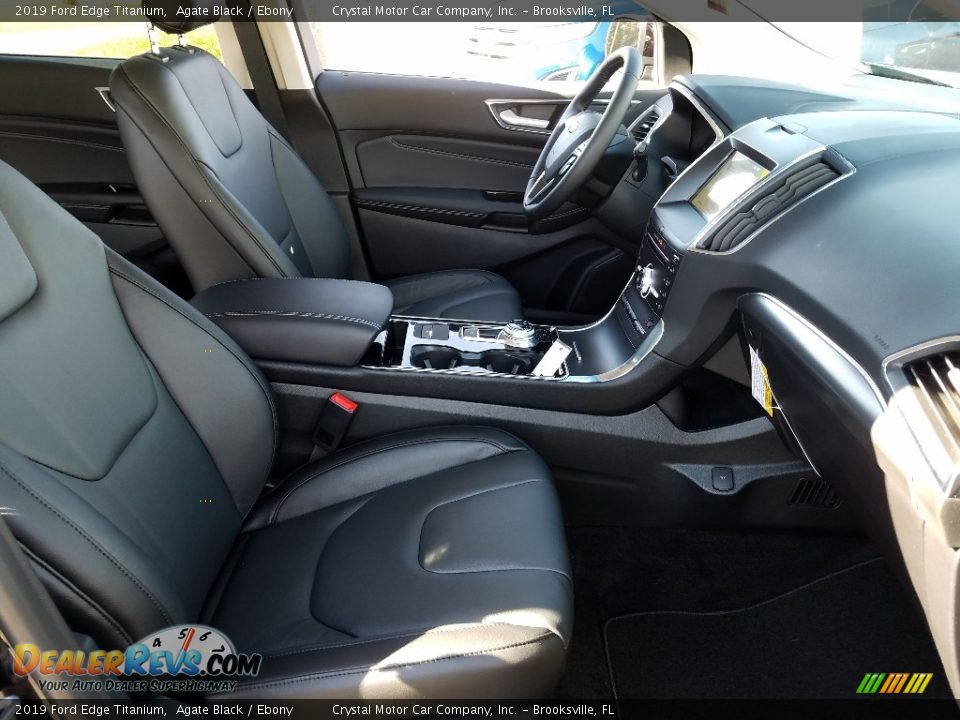 2019 Ford Edge Titanium Agate Black / Ebony Photo #12