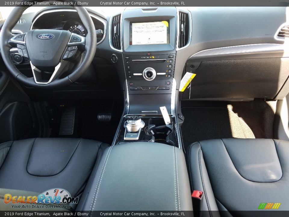 2019 Ford Edge Titanium Agate Black / Ebony Photo #13