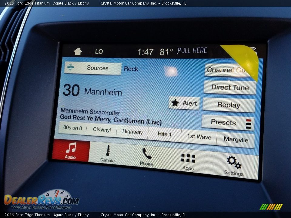 2019 Ford Edge Titanium Agate Black / Ebony Photo #15