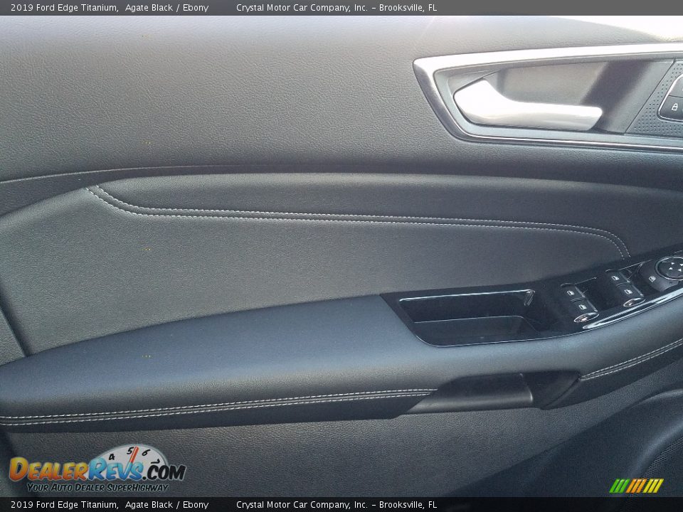 2019 Ford Edge Titanium Agate Black / Ebony Photo #17