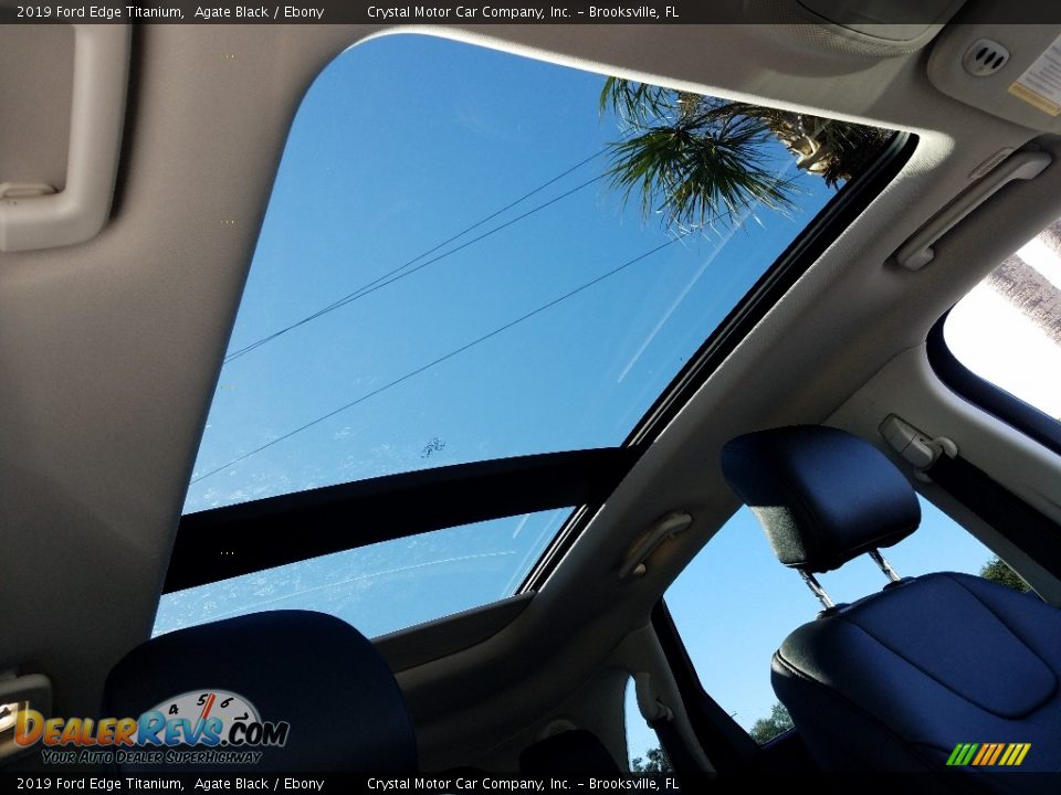 2019 Ford Edge Titanium Agate Black / Ebony Photo #18