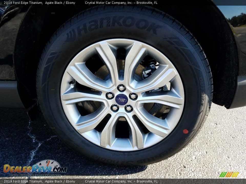 2019 Ford Edge Titanium Agate Black / Ebony Photo #20