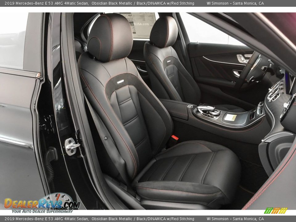 2019 Mercedes-Benz E 53 AMG 4Matic Sedan Obsidian Black Metallic / Black/DINAMICA w/Red Stitching Photo #5