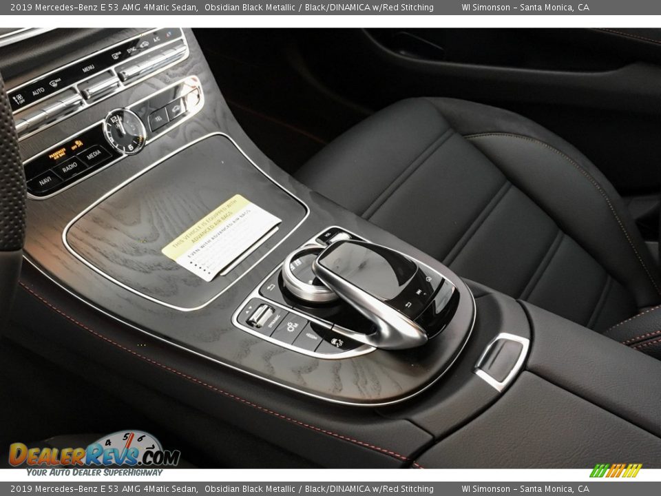 2019 Mercedes-Benz E 53 AMG 4Matic Sedan Obsidian Black Metallic / Black/DINAMICA w/Red Stitching Photo #7