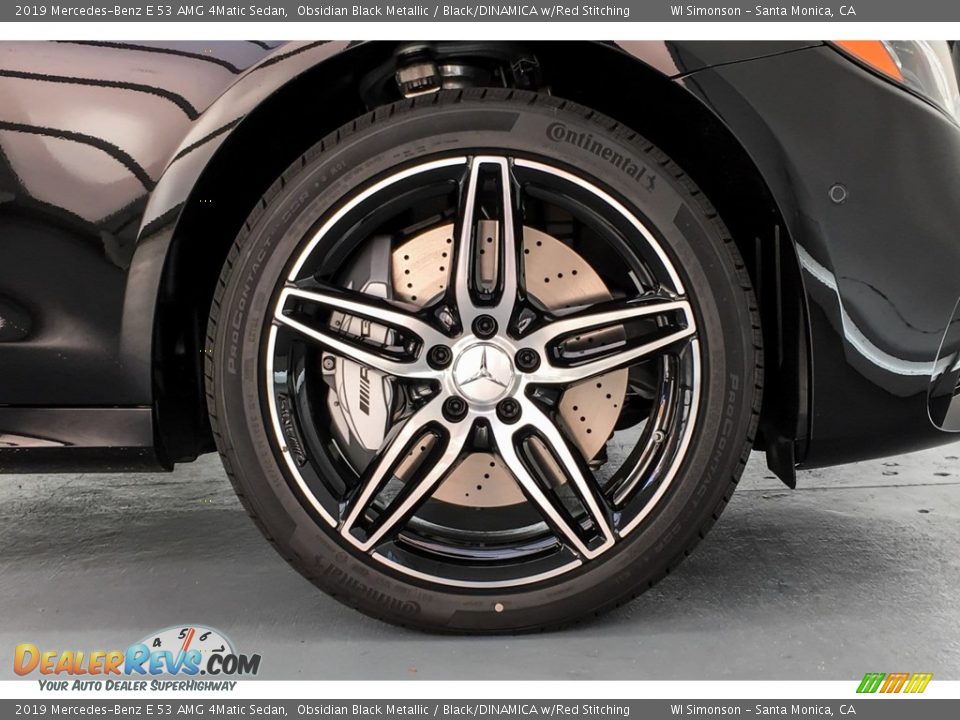 2019 Mercedes-Benz E 53 AMG 4Matic Sedan Obsidian Black Metallic / Black/DINAMICA w/Red Stitching Photo #9