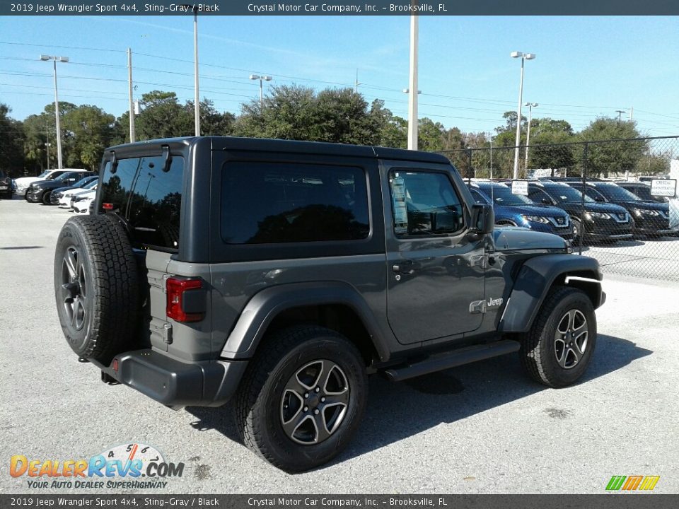 2019 Jeep Wrangler Sport 4x4 Sting-Gray / Black Photo #5