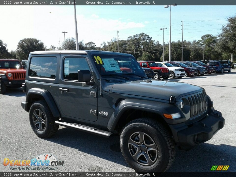 2019 Jeep Wrangler Sport 4x4 Sting-Gray / Black Photo #7