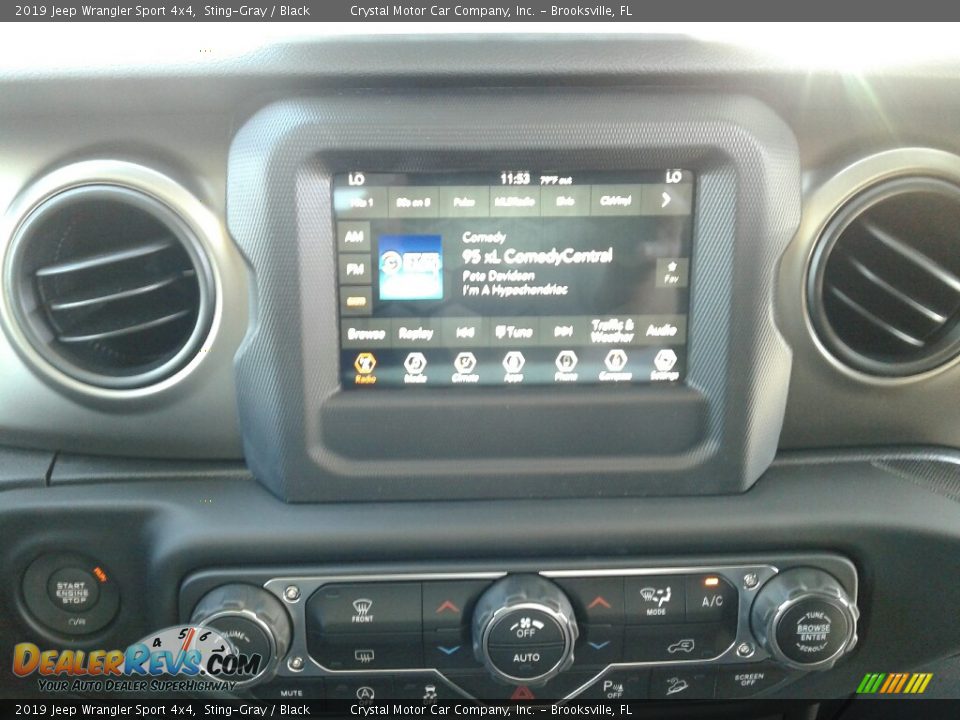 2019 Jeep Wrangler Sport 4x4 Sting-Gray / Black Photo #15