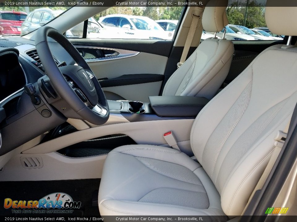 Front Seat of 2019 Lincoln Nautilus Select AWD Photo #9