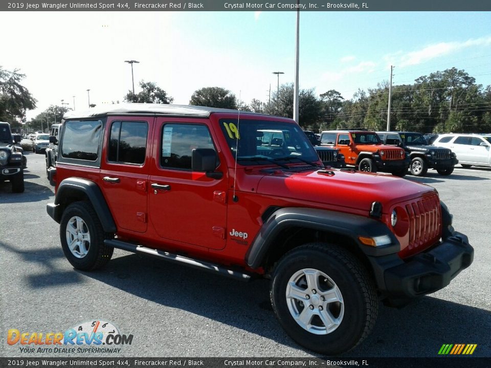 2019 Jeep Wrangler Unlimited Sport 4x4 Firecracker Red / Black Photo #7