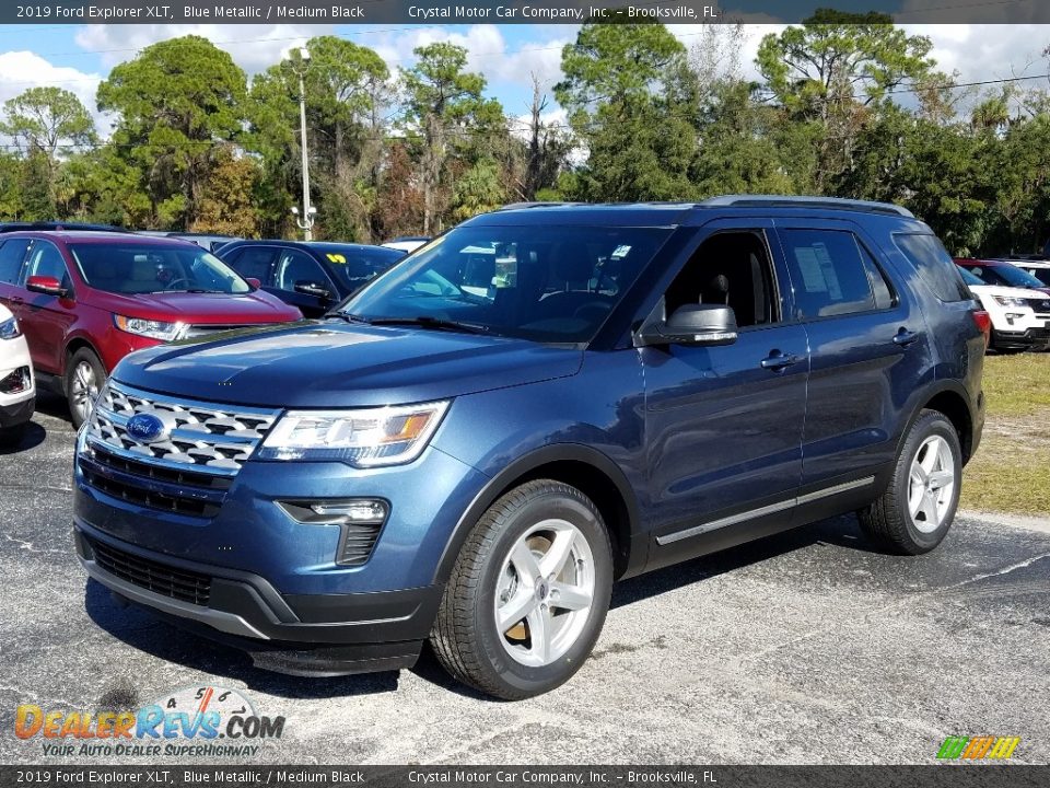 2019 Ford Explorer XLT Blue Metallic / Medium Black Photo #1