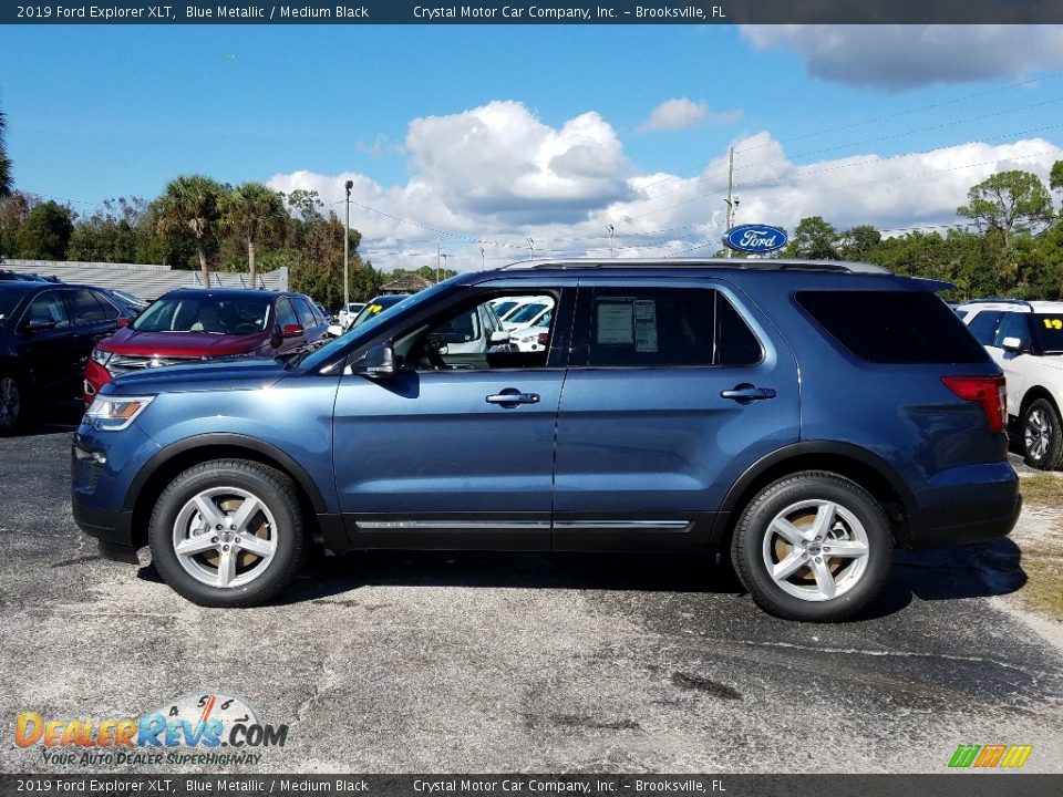 2019 Ford Explorer XLT Blue Metallic / Medium Black Photo #2