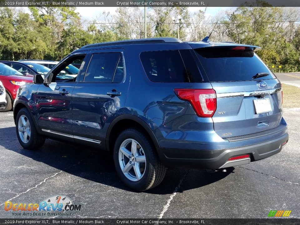 2019 Ford Explorer XLT Blue Metallic / Medium Black Photo #3