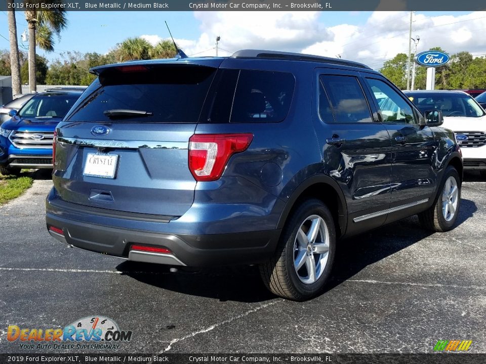 2019 Ford Explorer XLT Blue Metallic / Medium Black Photo #5