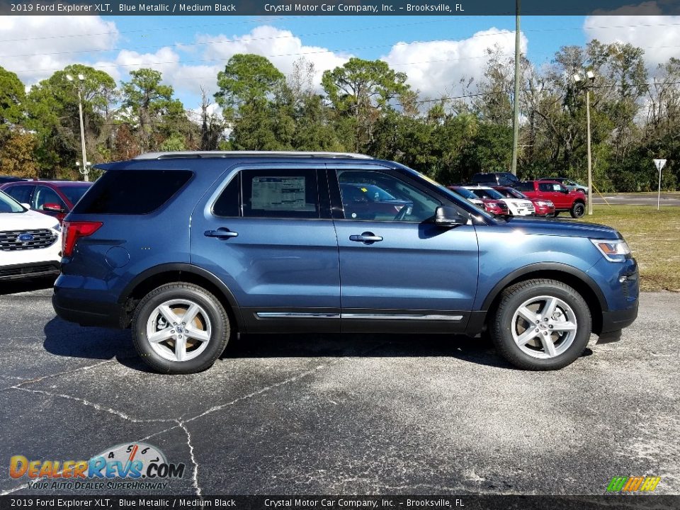 2019 Ford Explorer XLT Blue Metallic / Medium Black Photo #6
