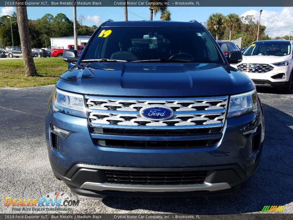 2019 Ford Explorer XLT Blue Metallic / Medium Black Photo #8
