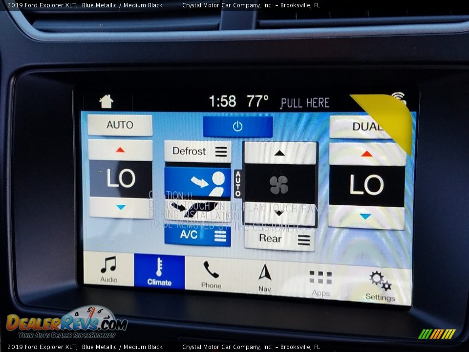 2019 Ford Explorer XLT Blue Metallic / Medium Black Photo #16