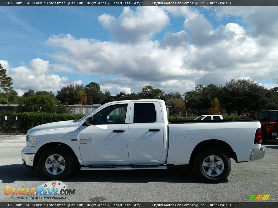 2019 Ram 1500 Classic Tradesman Quad Cab Bright White / Black/Diesel Gray Photo #2