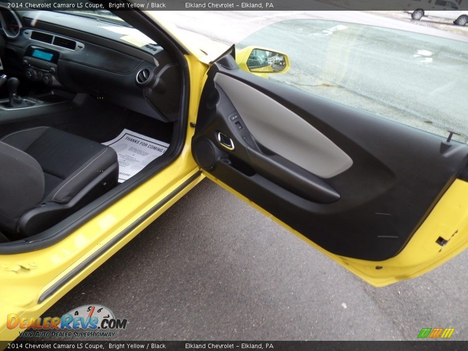 2014 Chevrolet Camaro LS Coupe Bright Yellow / Black Photo #22