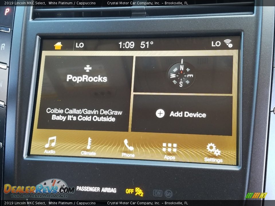 2019 Lincoln MKC Select White Platinum / Cappuccino Photo #15