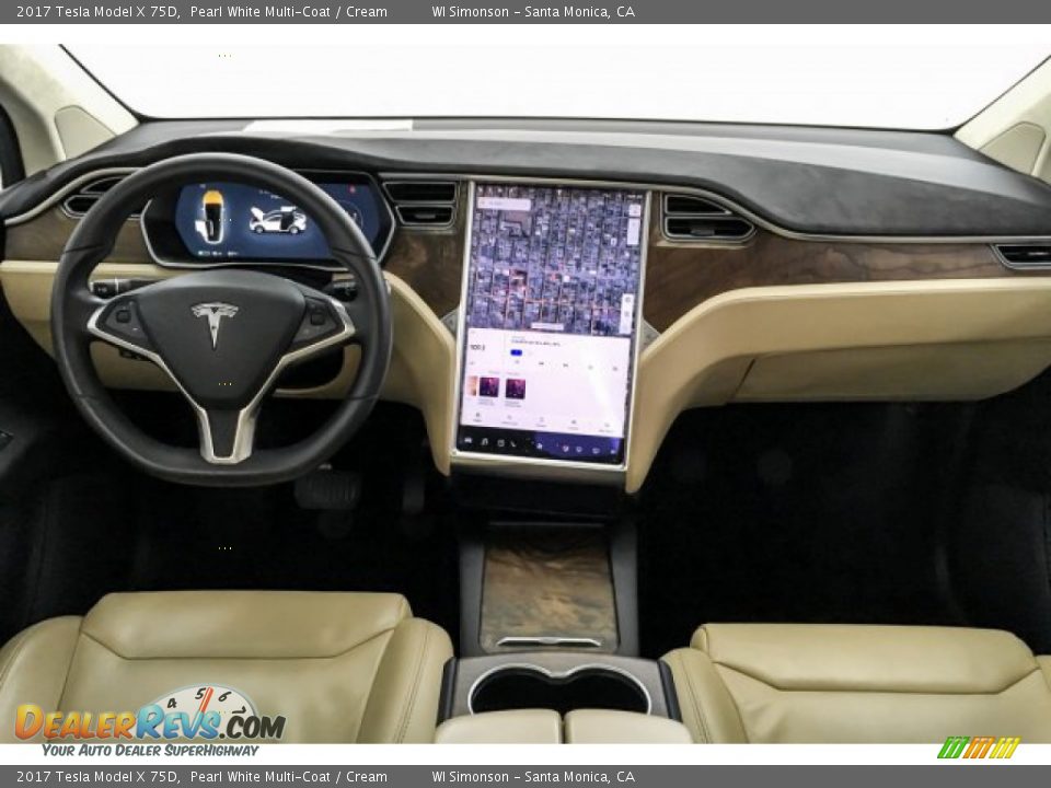 Dashboard of 2017 Tesla Model X 75D Photo #18
