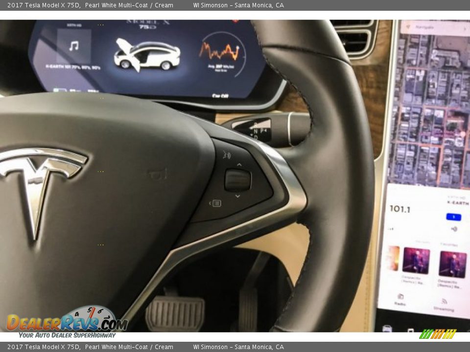 2017 Tesla Model X 75D Steering Wheel Photo #20