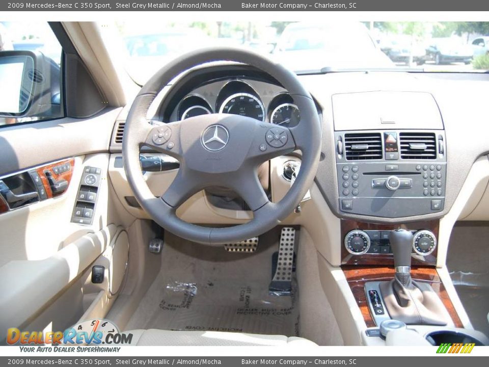 2009 Mercedes-Benz C 350 Sport Steel Grey Metallic / Almond/Mocha Photo #3
