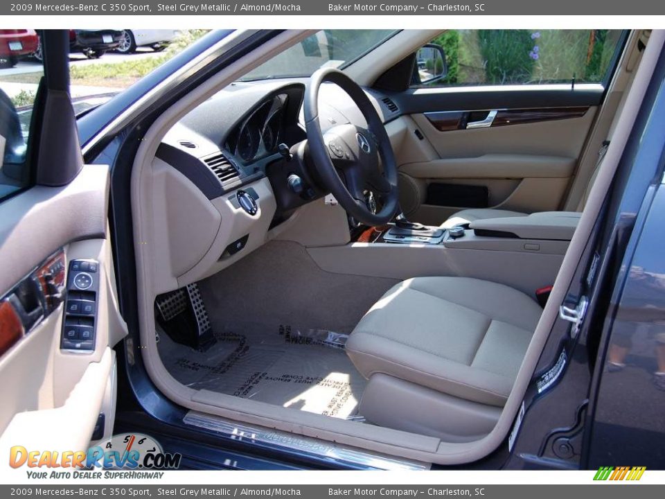 2009 Mercedes-Benz C 350 Sport Steel Grey Metallic / Almond/Mocha Photo #5