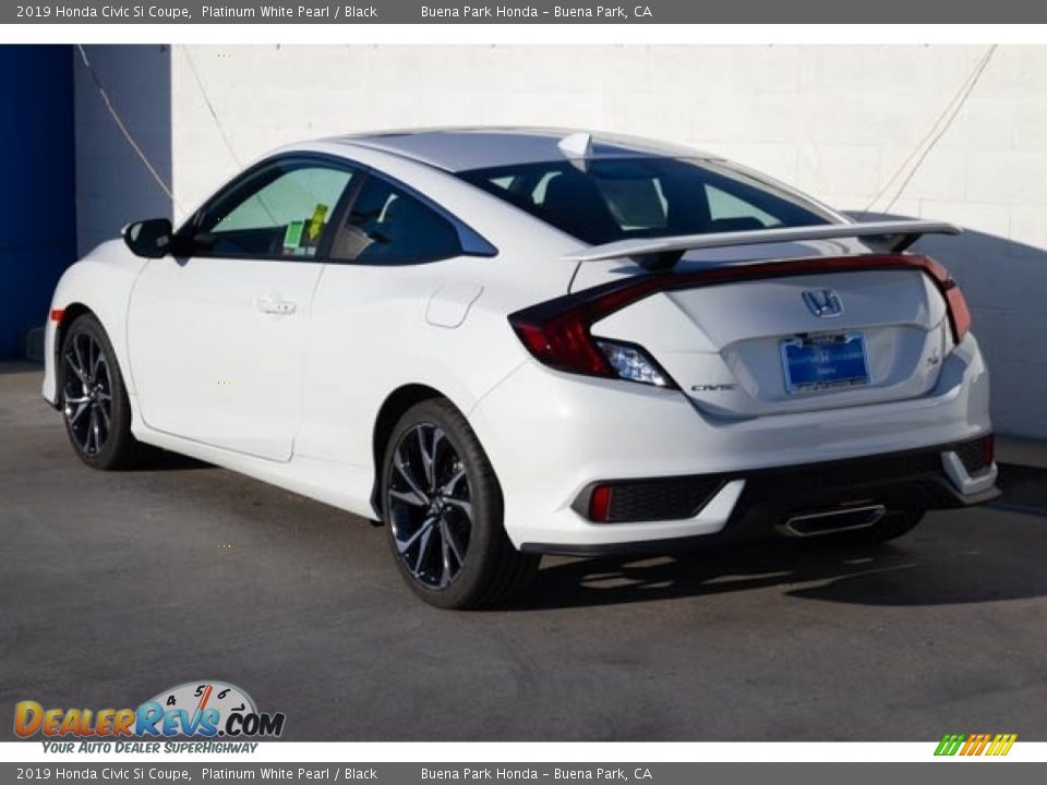 2019 Honda Civic Si Coupe Platinum White Pearl / Black Photo #2