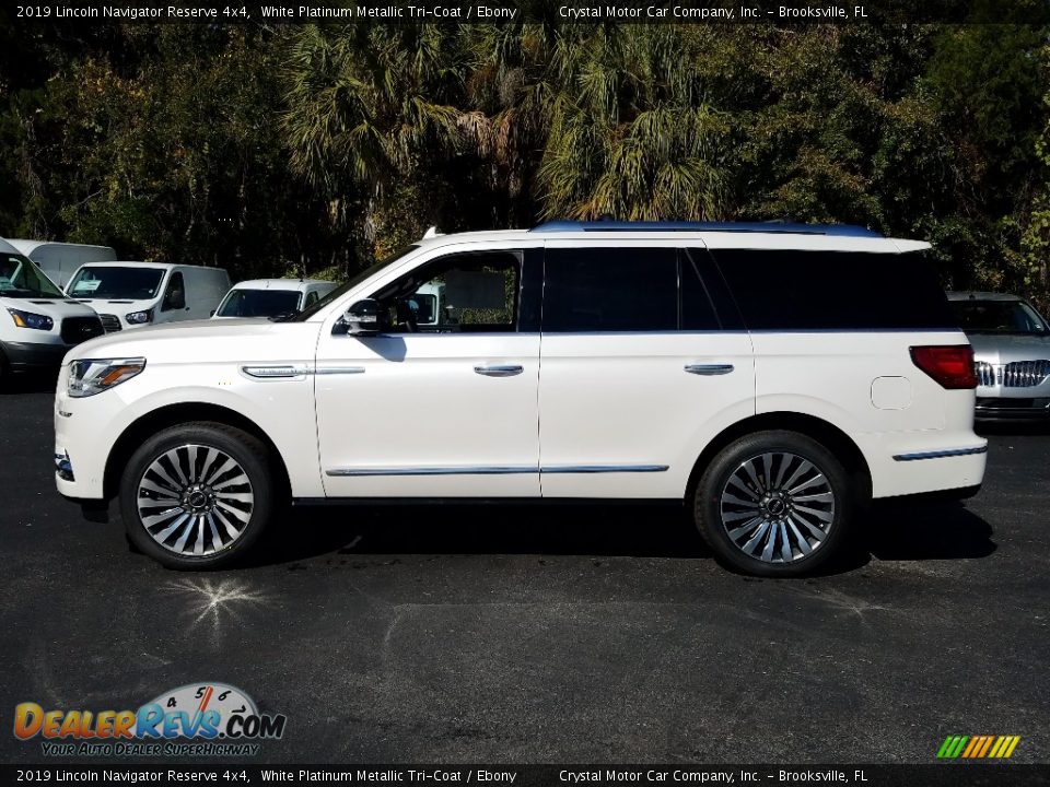 White Platinum Metallic Tri-Coat 2019 Lincoln Navigator Reserve 4x4 Photo #2