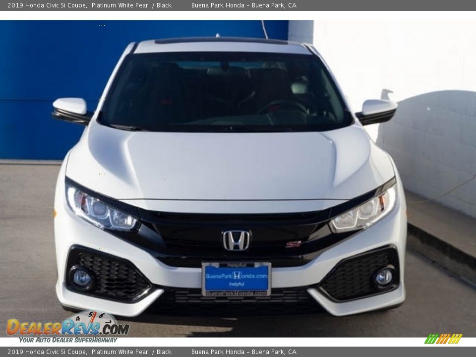 2019 Honda Civic Si Coupe Platinum White Pearl / Black Photo #3