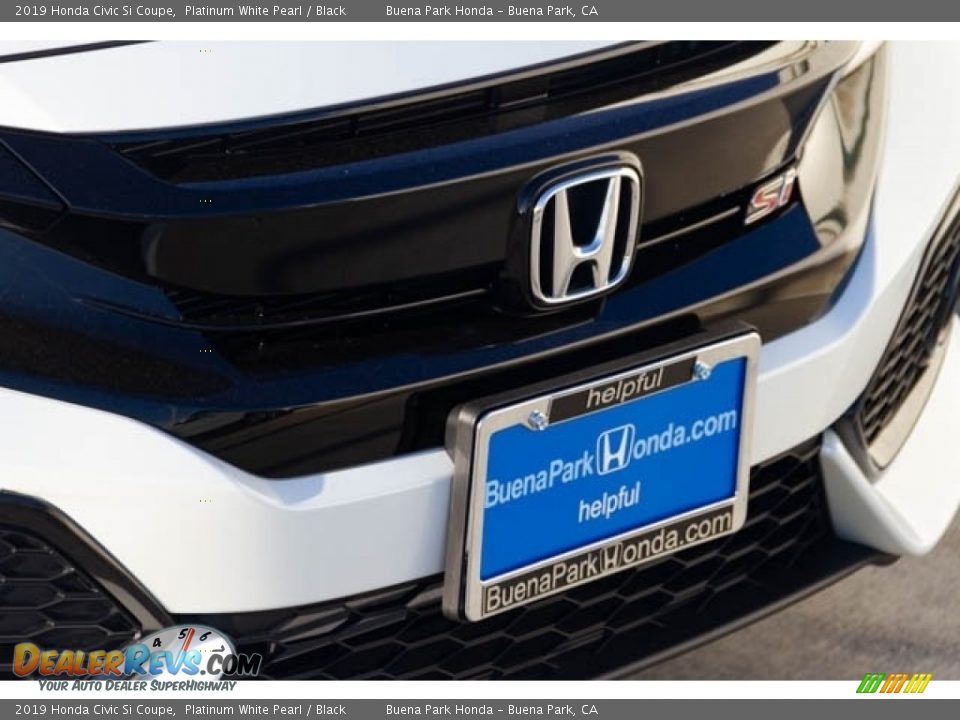 2019 Honda Civic Si Coupe Platinum White Pearl / Black Photo #4