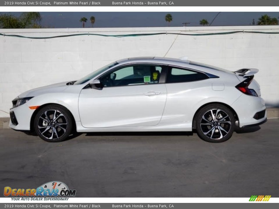 Platinum White Pearl 2019 Honda Civic Si Coupe Photo #5