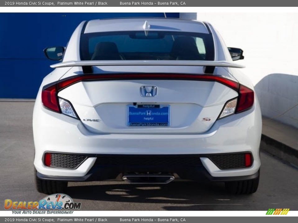 2019 Honda Civic Si Coupe Platinum White Pearl / Black Photo #6