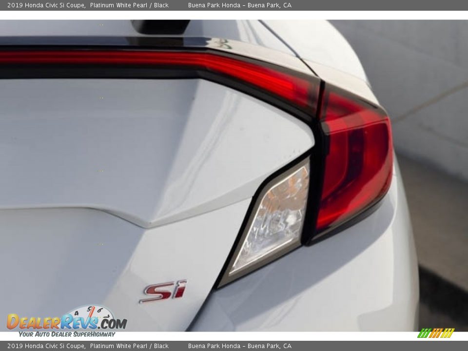 2019 Honda Civic Si Coupe Platinum White Pearl / Black Photo #8