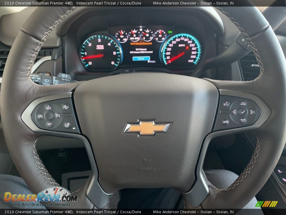 2019 Chevrolet Suburban Premier 4WD Iridescent Pearl Tricoat / Cocoa/Dune Photo #10