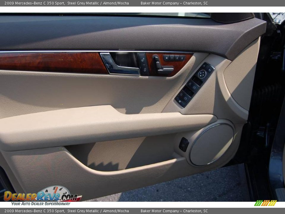 2009 Mercedes-Benz C 350 Sport Steel Grey Metallic / Almond/Mocha Photo #6
