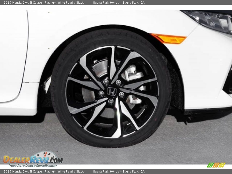 2019 Honda Civic Si Coupe Platinum White Pearl / Black Photo #13