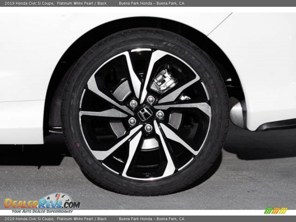 2019 Honda Civic Si Coupe Platinum White Pearl / Black Photo #14