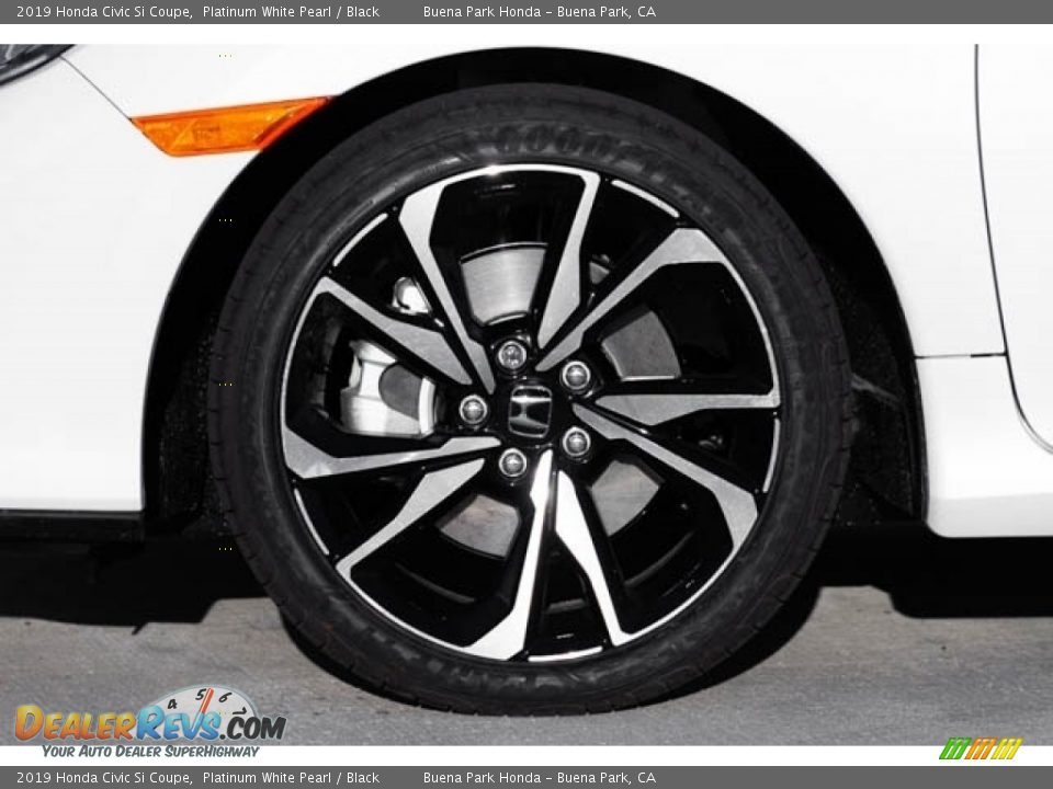 2019 Honda Civic Si Coupe Platinum White Pearl / Black Photo #15