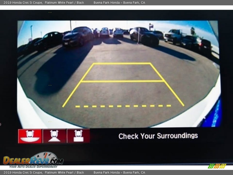 2019 Honda Civic Si Coupe Platinum White Pearl / Black Photo #16