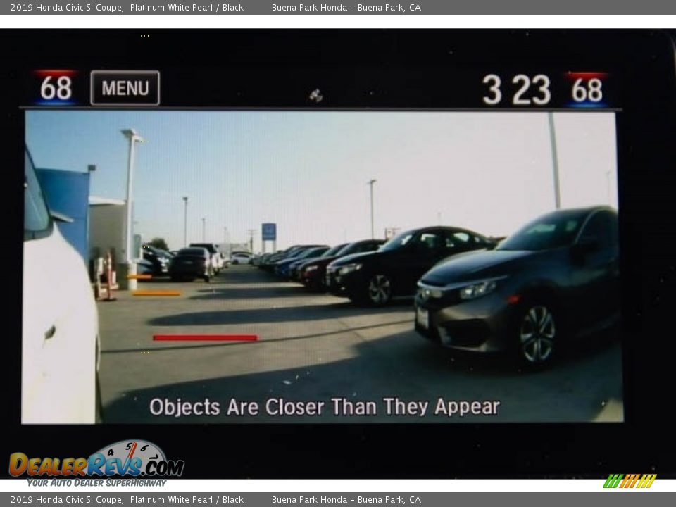 2019 Honda Civic Si Coupe Platinum White Pearl / Black Photo #17